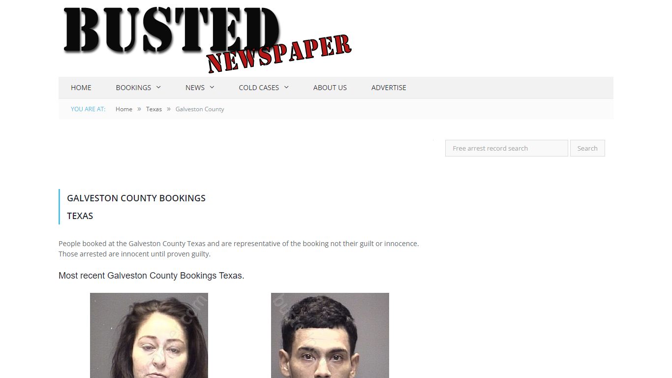 Galveston County, TX Mugshots - BUSTEDNEWSPAPER.COM